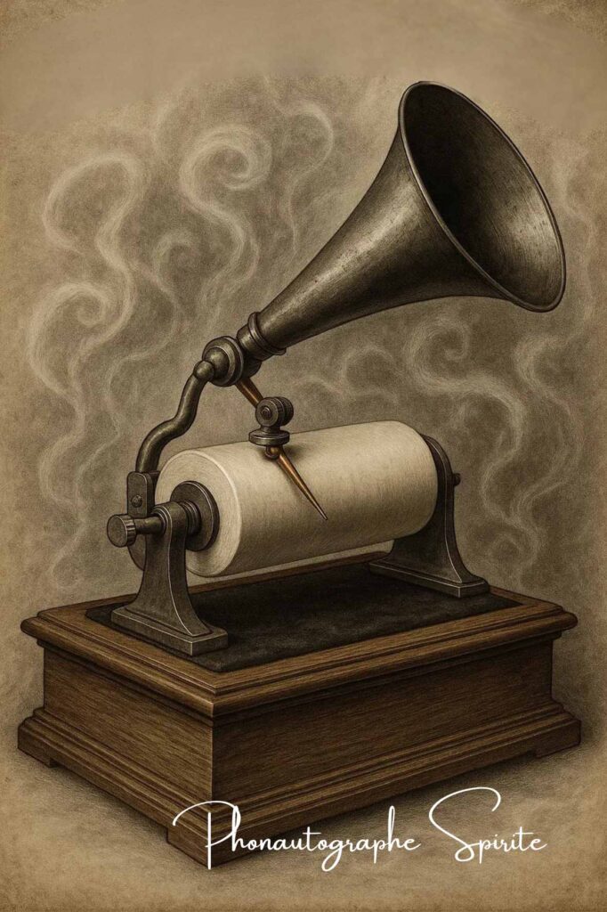représentation du phonautographe spirite de la saga spookorium